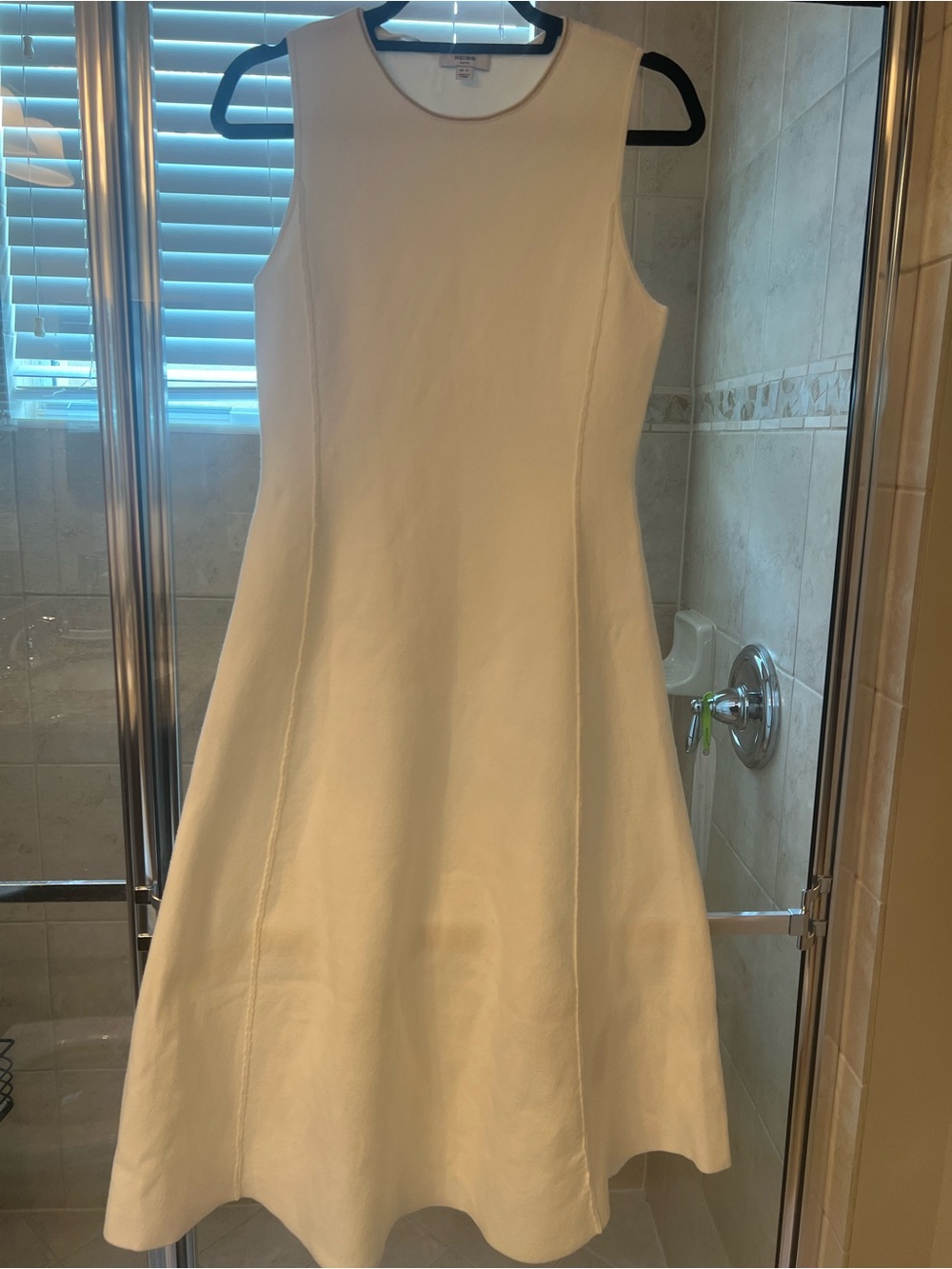 Reiss Cream Sleeveless Midi Dress